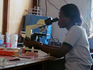 Lab Tech Maureen Serving in Tonj