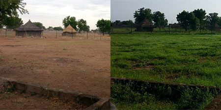 Our world before and after the beginning of the rains in Tonj